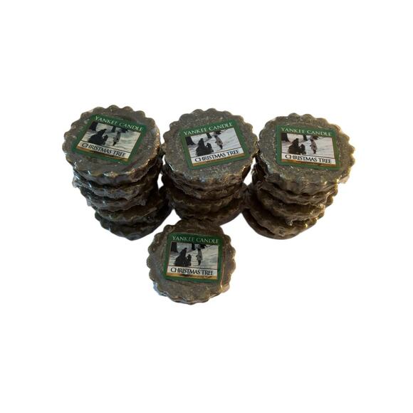 Christmas Tree Yankee Candle Retired Wax Tart Melts Rare Lot Of 17 - Picture 3 of 5